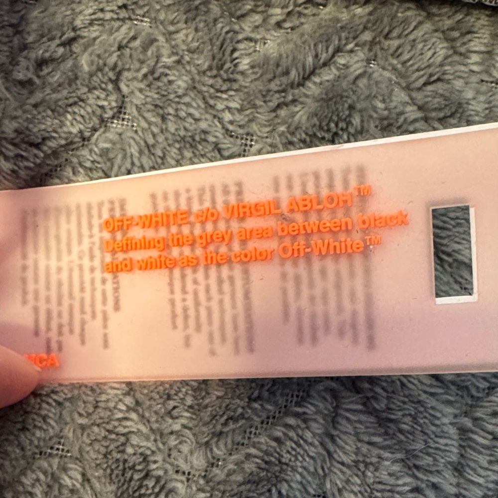 Off-White Industrial Belt in Orange and White - Picture 5 of 8